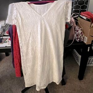 Brand new white lace dress